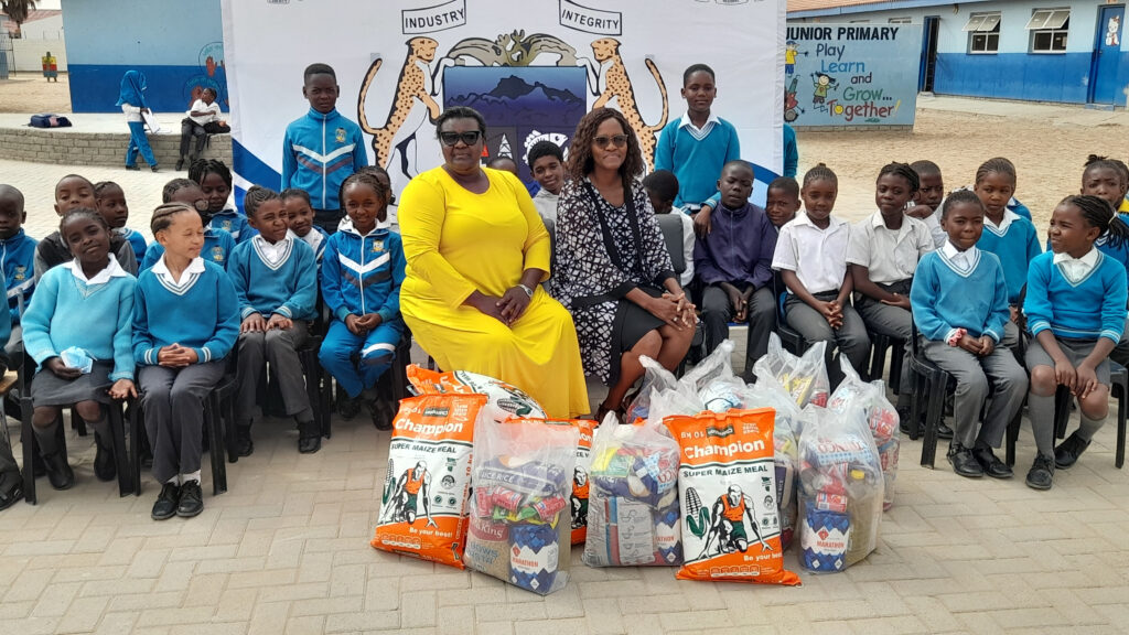 Nkoshi Donates Food Parcels to Six Walvis Bay Schools 1