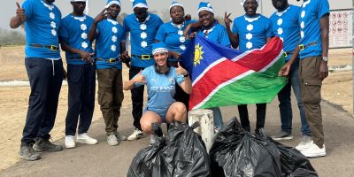 Blue Santa Makes History on Swakopmund Beachfront