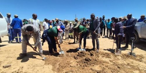 Ground Broken on /Naras Water Pipeline Project