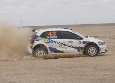 Martin Roars to Henties Bay Rally Victory