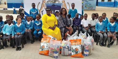 Nkoshi Donates Food Parcels to Six Walvis Bay Schools