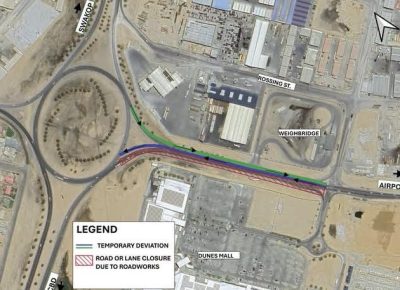 Partial Road Closure Near Dunes Mall Until December