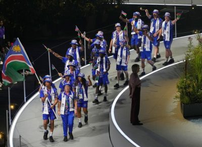 Team Namibia Marches Proudly into Commonwealth Games Opening Ceremony