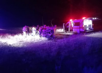ACCIDENT// Four Injured in Rollover Near Arandis